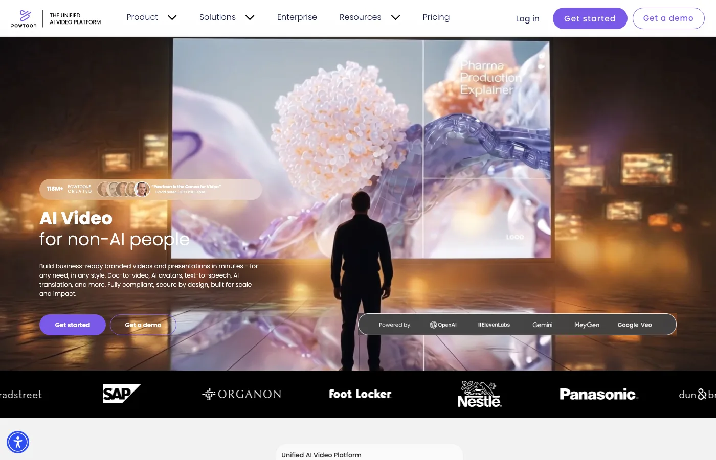 Powtoon homepage