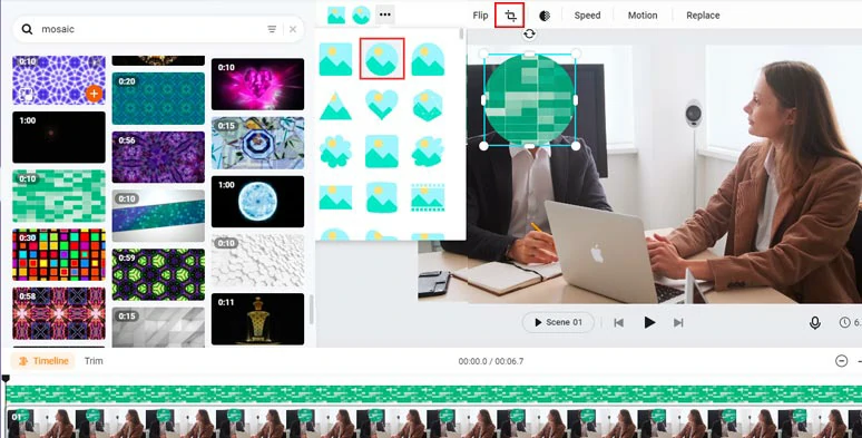 Apply Mosaic Overlay